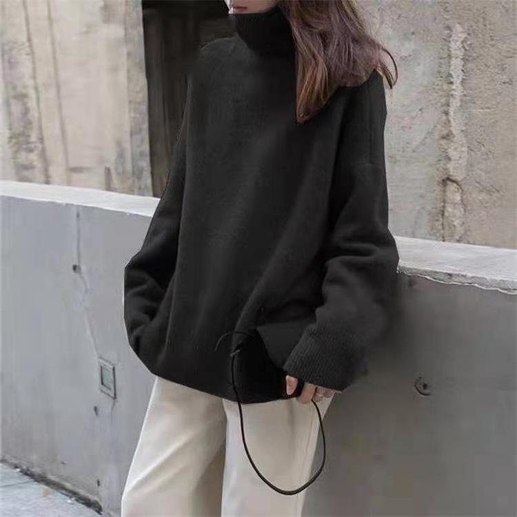 Luxe cashmere turtleneck sweater met losse pasvorm – Isabelle