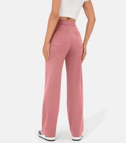 Hoge taille broek met knopen voor dames – Naomi