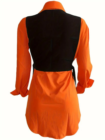 Oranje blousejurk dames voor Koningsdag look – Fenora