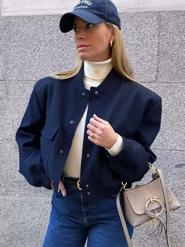 Trendy geknipt bomberjack voor dames – Emma