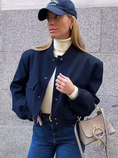 Trendy geknipt bomberjack voor dames – Emma