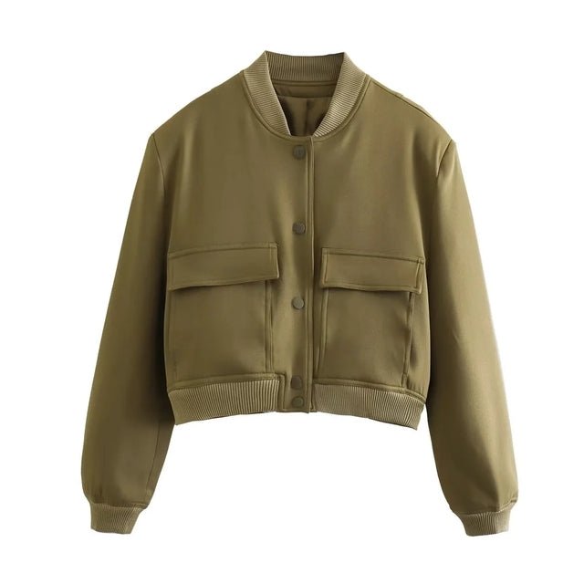 Trendy geknipt bomberjack voor dames – Emma