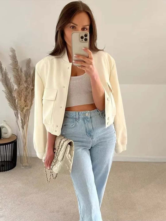 Trendy geknipt bomberjack voor dames – Emma