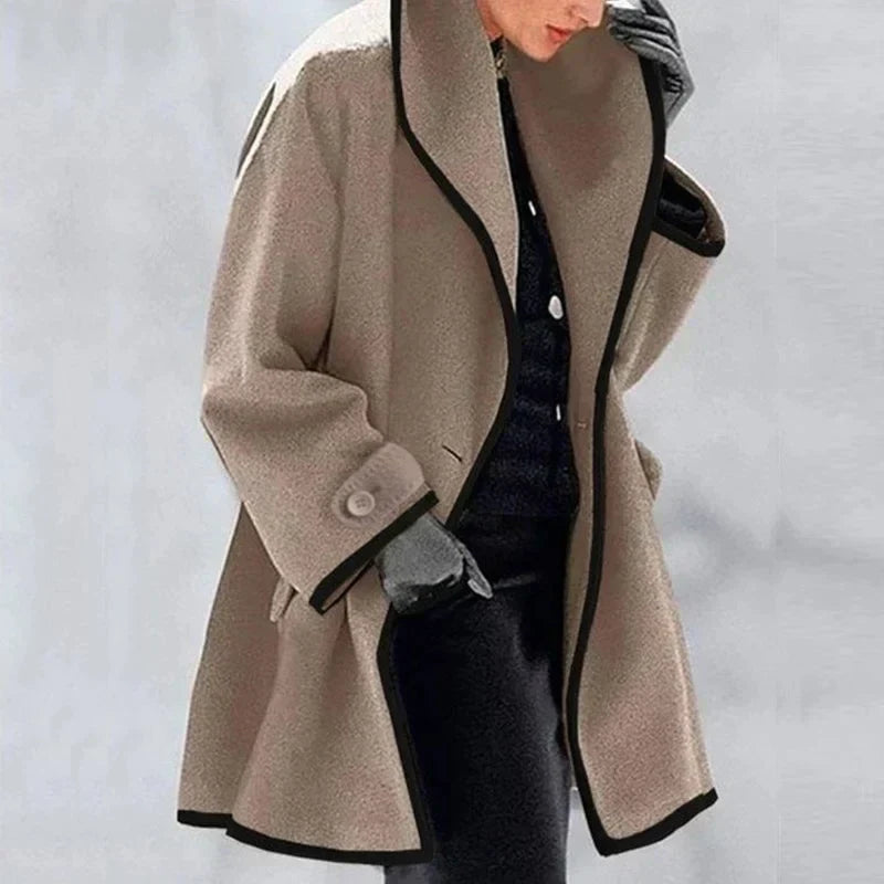 Warme Winterjas met Elegante Dubbele Knopenrij – Anna