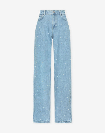 Glitter jeans met stretch voor dames – Celina