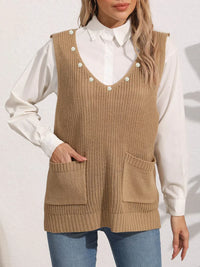 V-neck sweater vest – Luna