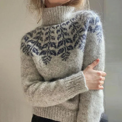 Nordic Comfort Gebreide Nordic gebreide sweater voor comfort en stijl – Emma