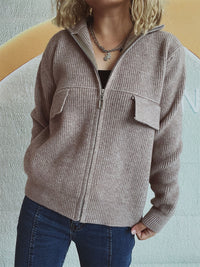 Comfortabele dames cardigan met rits – Julia