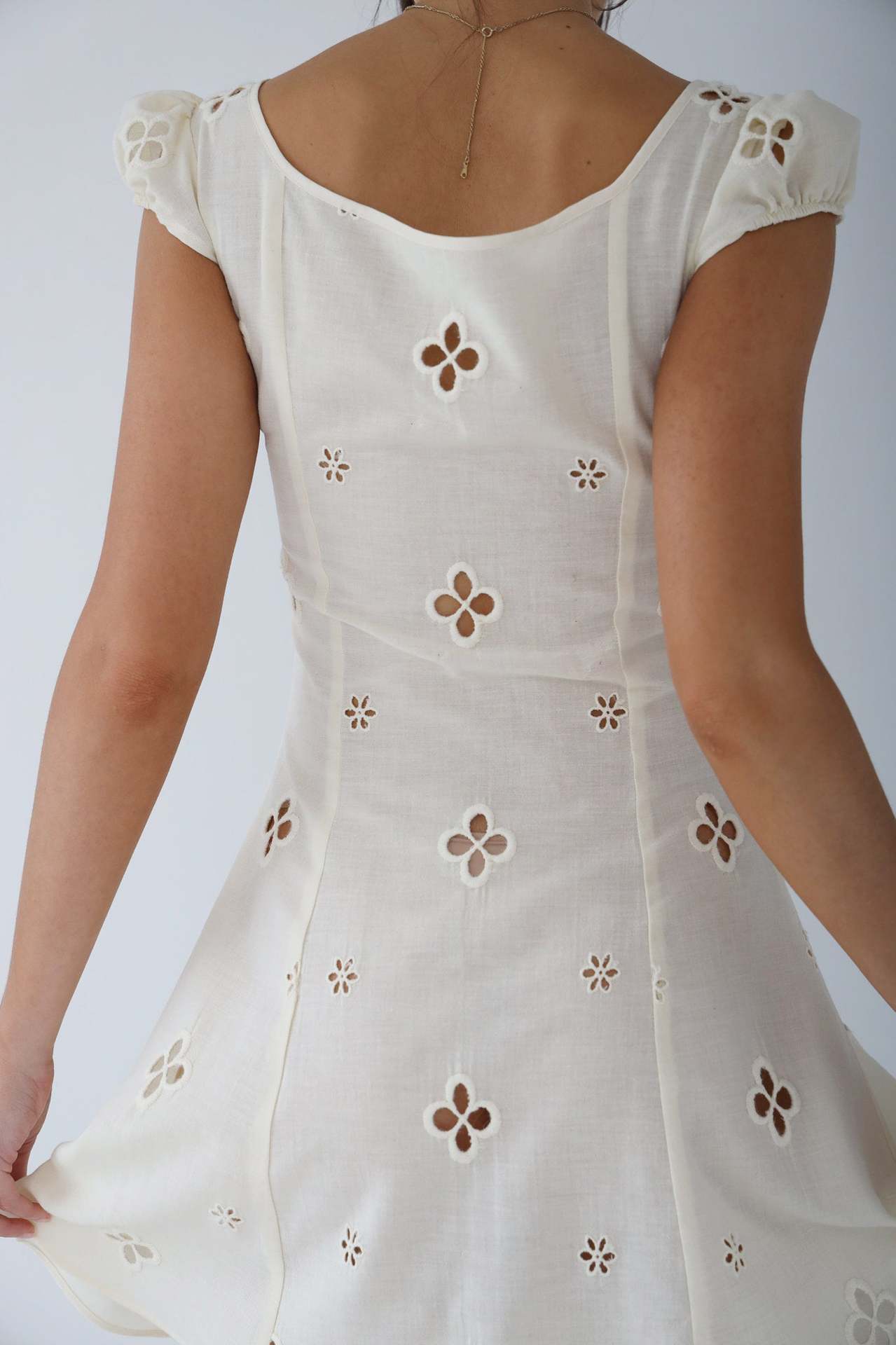 Vintage midi-jurk met bohemian flair – Louna