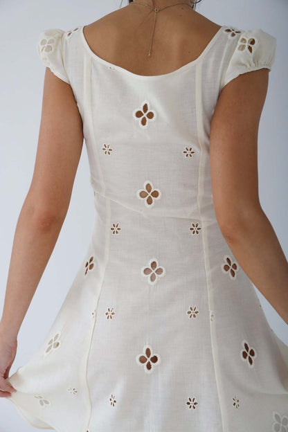 Vintage midi-jurk met bohemian flair – Louna