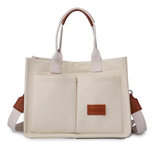 Elegante canvas schoudertas voor dames – Rilana