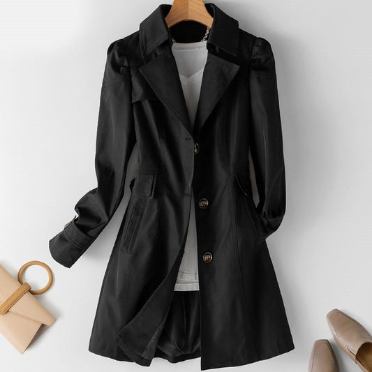 Tijdloze trenchcoat met elegante pasvorm – Margaux