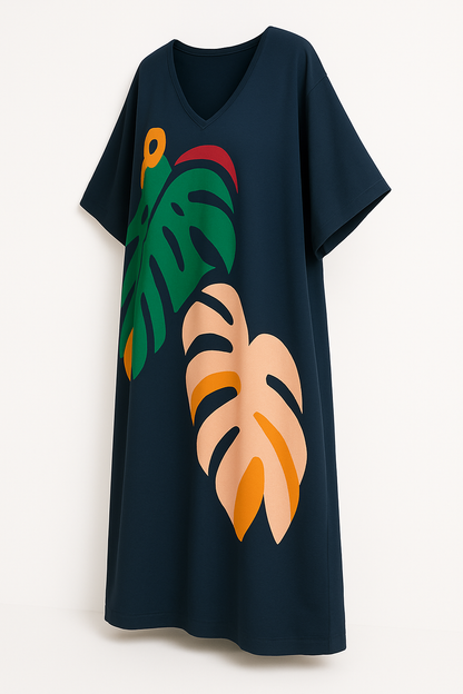 Luchtige, Casual Kaftan met Relaxte Pasvorm – Ornella