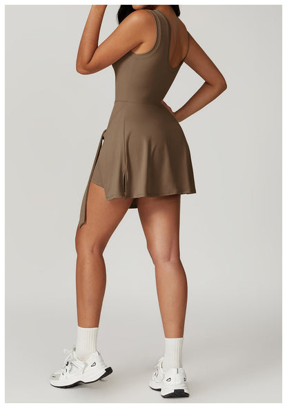 Sportieve Mini Jurk voor Dames met Ingebouwde Shorts – Liora