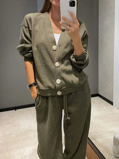Comfortabele en stijlvolle loungewear set met lange mouwen – Sophie