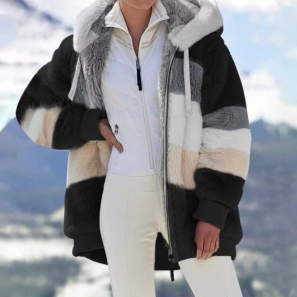 Warme oversized winterjas voor dames – Fleur