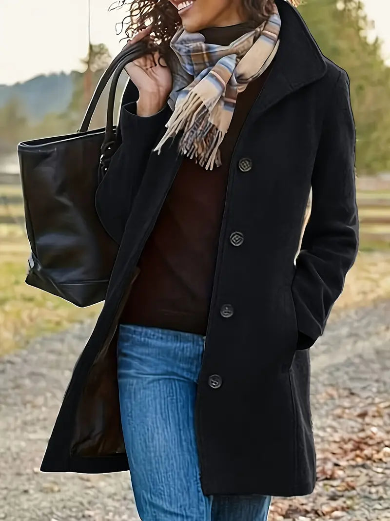 Elegante dames winterjas met capuchon – Sophia