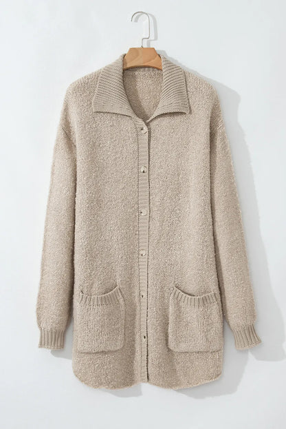 Stijlvolle dames cardigan met lange mouwen en knoopsluiting – Olivia
