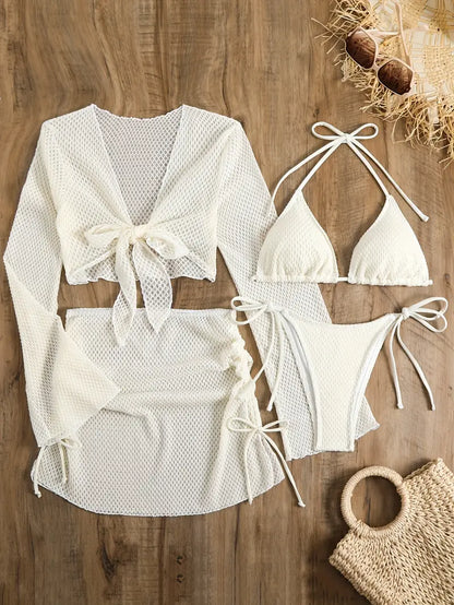 Wineglass Bay Gebreide Vierdelige Bikiniset