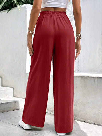 Stijlvolle wijde broek met elegante pasvorm – Sophie