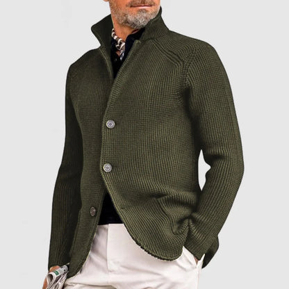Heren cardigan met knopen in klassiek design – Marvone