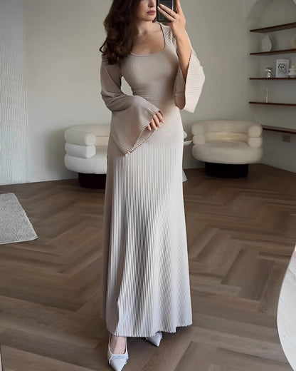 Zwierige maxi-jurk met elegante pasvorm – Noor