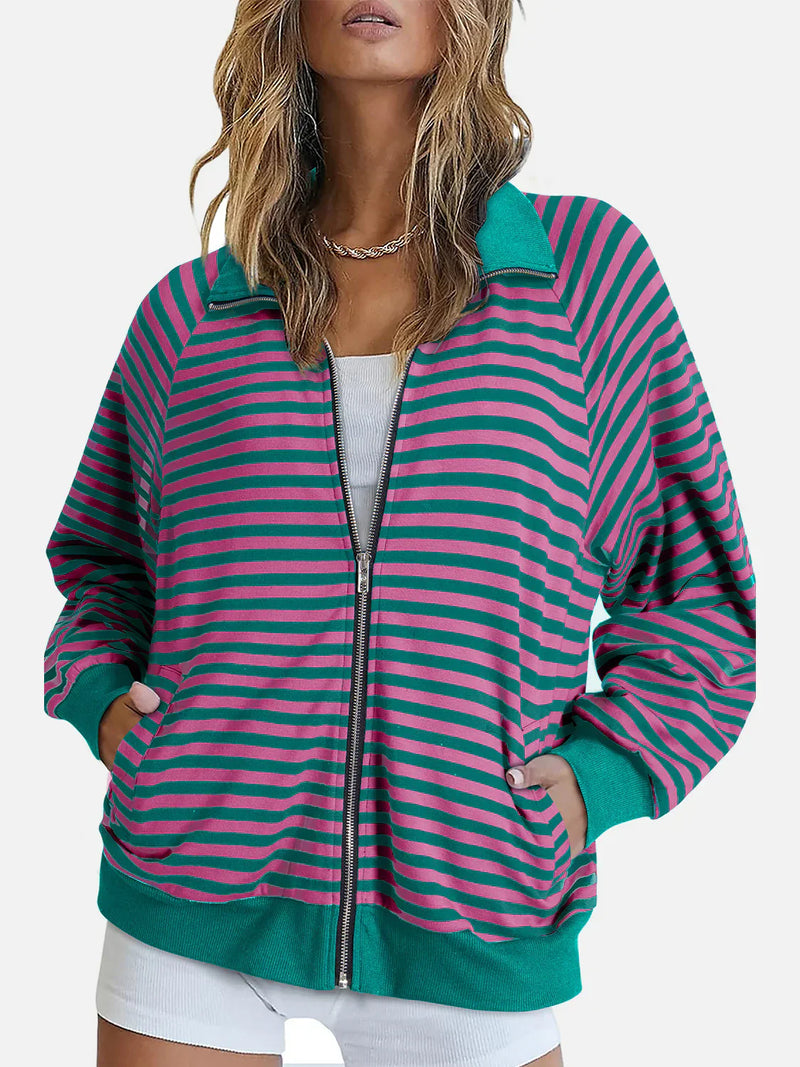 Sweater met rits voor dames – Danique