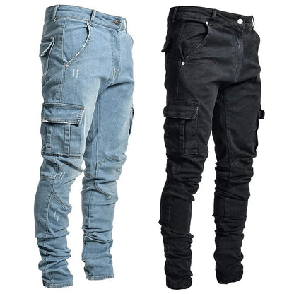 Comfortabele Stretchy Denim Cargo Broek met Zakjes voor Heren - Levi