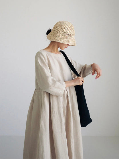 Linnen Maxi Jurk Elegant Zomercomfort Look – Nuvira