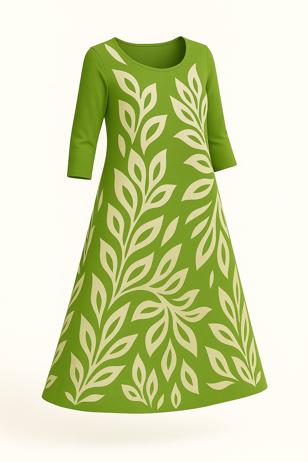 Maxi-jurk met print en ontspannen pasvorm – Mara