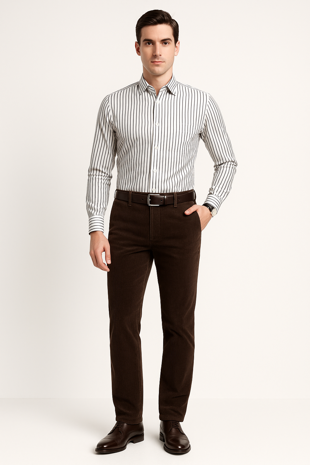 Corduroy herenbroek voor herfststijl en comfort – Adriaan