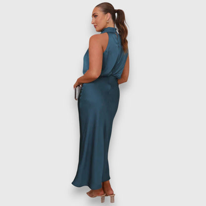 Midi feestjurk dames elegant flatterend chic – Lurevina