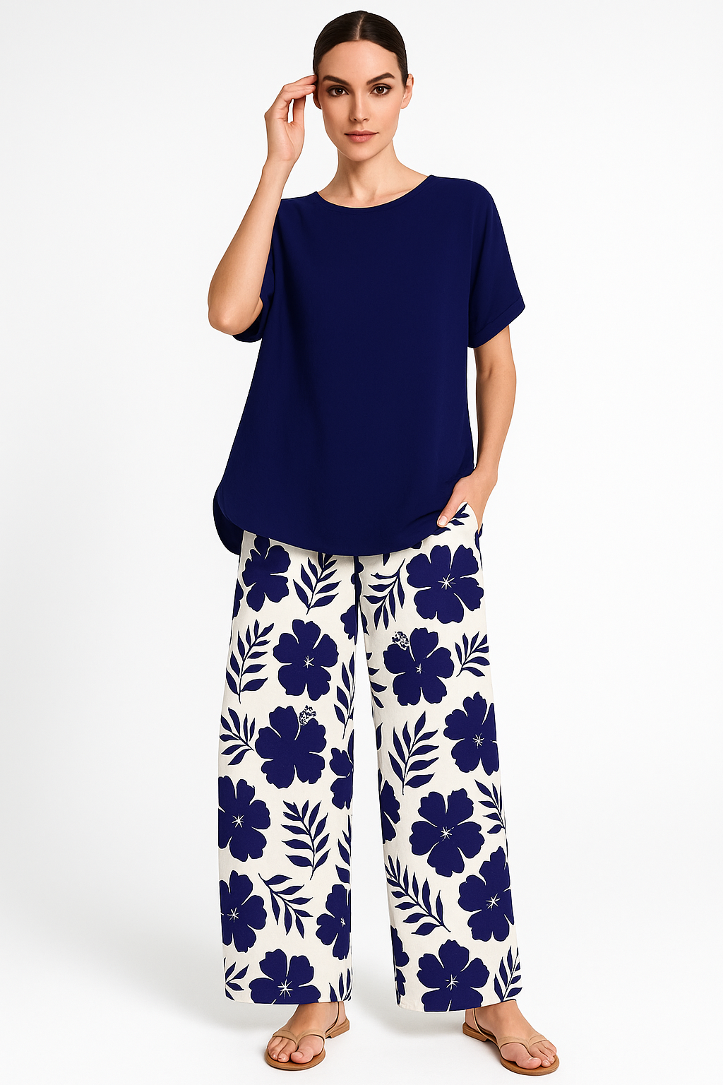 Tweedelige damesset met relaxte pasvorm – Lina