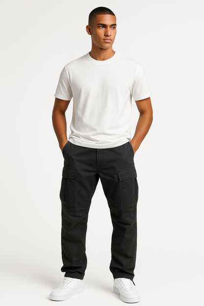 Oversized cargo broek heren comfortabel met zakken – Finn