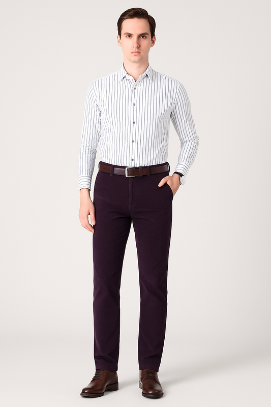 Corduroy herenbroek voor herfststijl en comfort – Adriaan