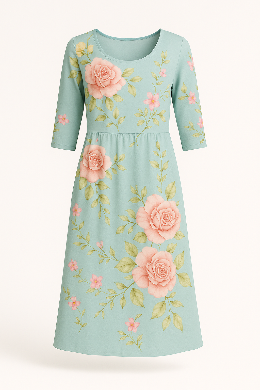 Elegante bloemenjurk met ademend comfort – Miranda