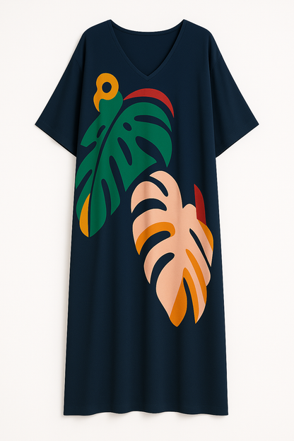Luchtige, Casual Kaftan met Relaxte Pasvorm – Ornella