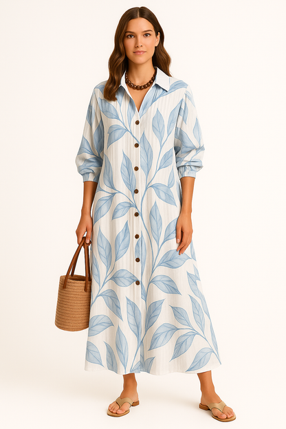 Boho zomerjurk met kant en ruffles – Odessa