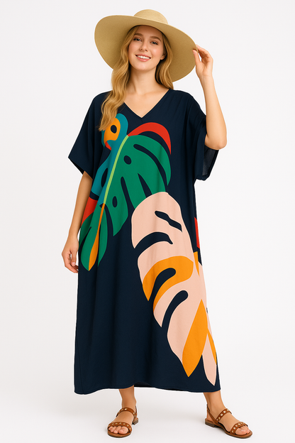 Luchtige, Casual Kaftan met Relaxte Pasvorm – Ornella