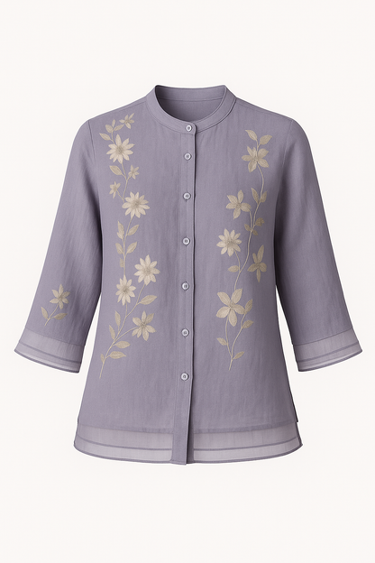 Luchtige Geborduurde Zomerblouse voor Dames – Laurienne