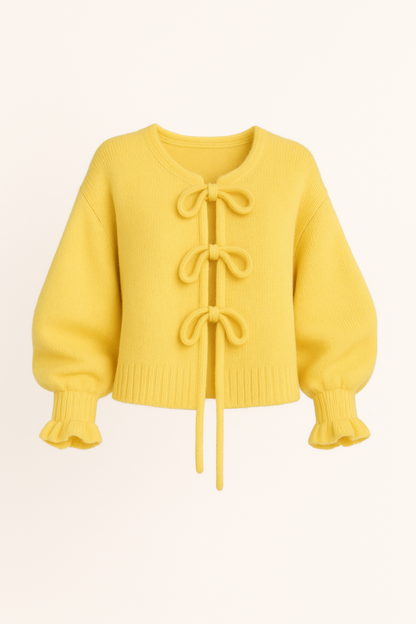 Knit Vest met Striksluiting – Zacht en Stijlvol – Liv