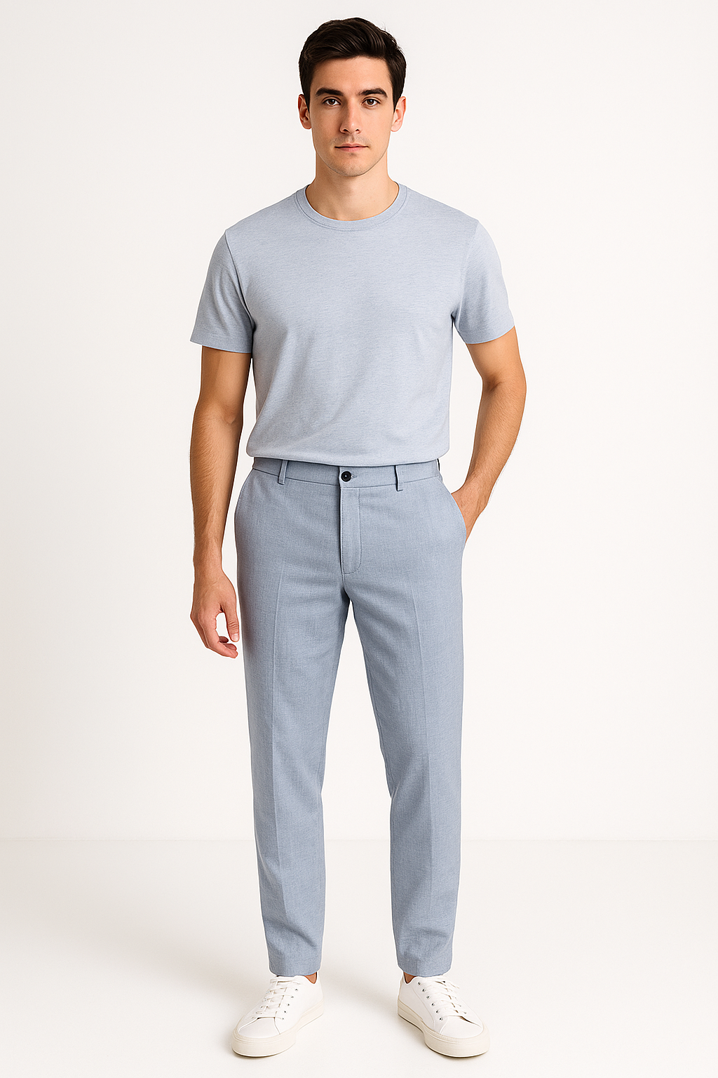 Linnen zomerbroek voor heren met casual pasvorm – Julian