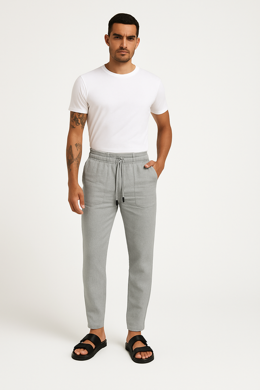 Luchtige heren sportbroek met trekkoord voor zomercomfort – Liam