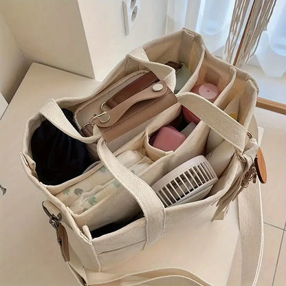 Canvas shopper tas voor dames met ruimte – Solari