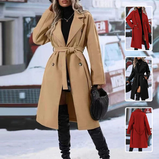 Warme Trenchcoat Voor Wintermode Dames - Sophie