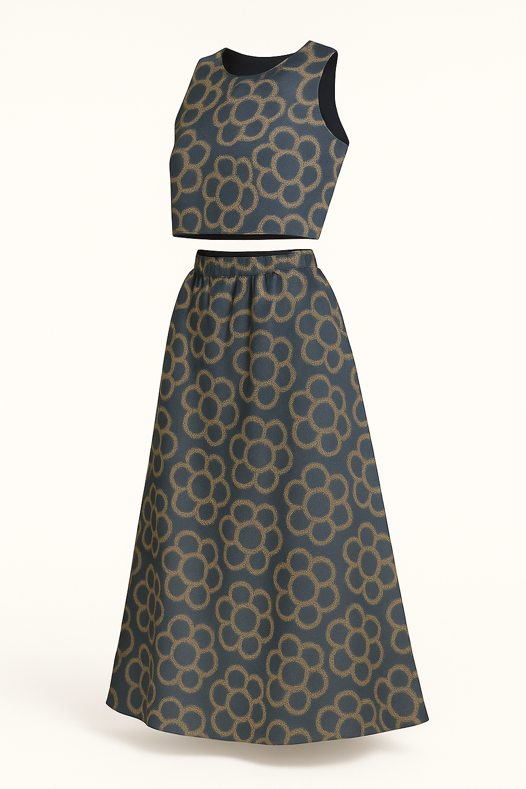 Tweedelige leopardset met rok en top – Jada