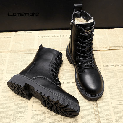 Leren Winterlaarzen voor Dames met Warmte en Comfort – Andrea