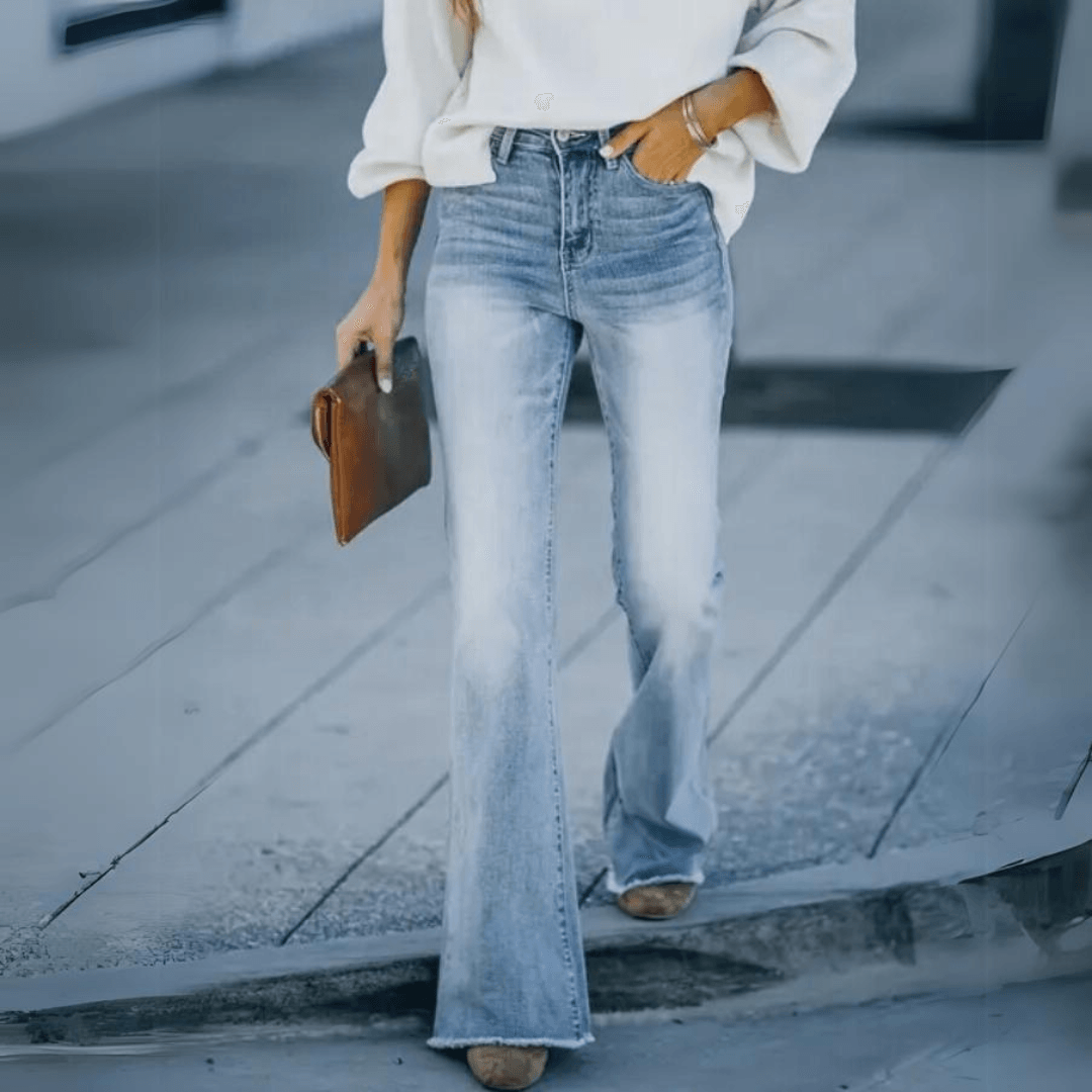 Stretch flared denim jeans voor dames – Sophie