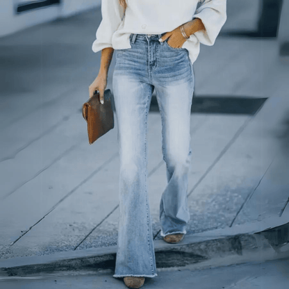 Stretch flared denim jeans voor dames – Sophie