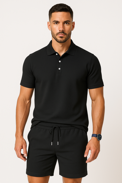 Heren polo shirts zomer sport casual effen – Siem